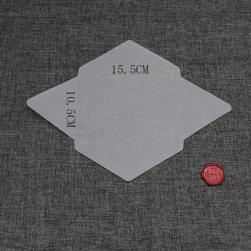 Translucent Vellum Envelopes for DIY Invitations with Wax Seal Option, Blank & Creative, Includes Coupons