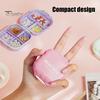 Travel Medication Box Portable Pill Box, with 7 Compartments, Moisture-Proof Dust-Proof Macaron Medicine Organizer, for Daily Use And Elderly Colorful