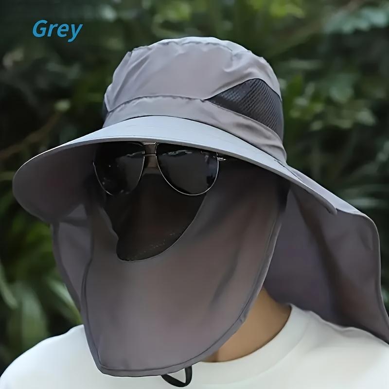 

Outdoor Activities Essential Unisex Wide Brim Sunshade Fishing Hat- Fishing, Beach, Cycling Sun Hat темно-серого