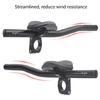 Road Bike Extension Wind Resistant Ergonomic Curved Shape Regulable Arm Position For Speed Optimization