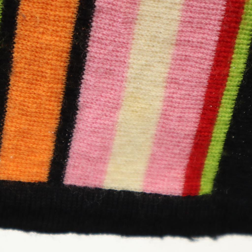 KENZO CLUB 90s Made in Japan Old Striped Pattern Long sleeve Half zip knit Women Used