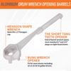 Practical Adjustable Drum Plugs Wrench Fit 2Inch and 3/4Inch Lid Fireproof No Magnetic Tool for Industrial Use