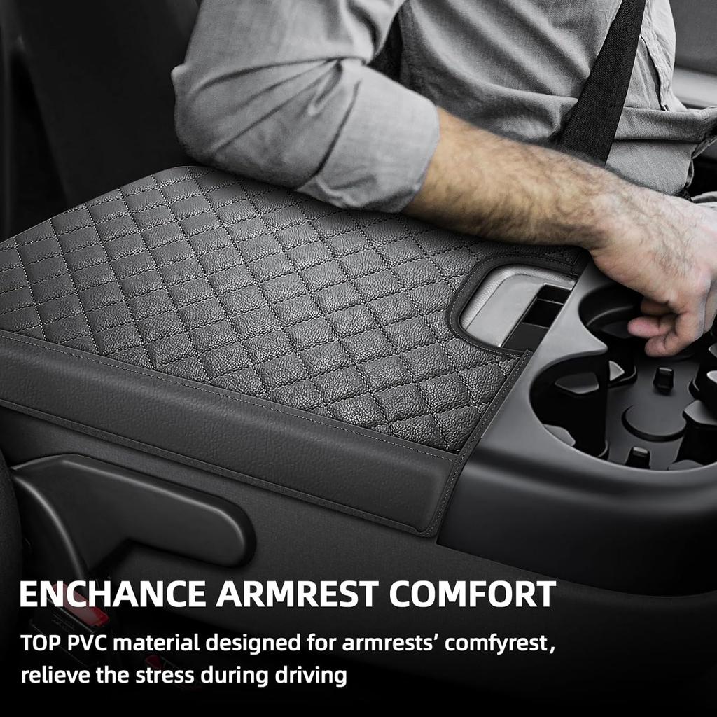 Center Console Cover Fit For Silverado Tahoe Sierra Yukon Suburban 2007-2013 Jump Seat Console, Car Armrest Seat Box Cover, Car Arm Rest Covering,