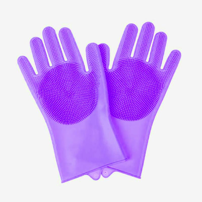 Pet Grooming Bathing Gloves Dog Cat Bathing Shampoo Scrubber Magic Massaging Cleaning Cleanner Sponge Silicon Hair Removal Glove