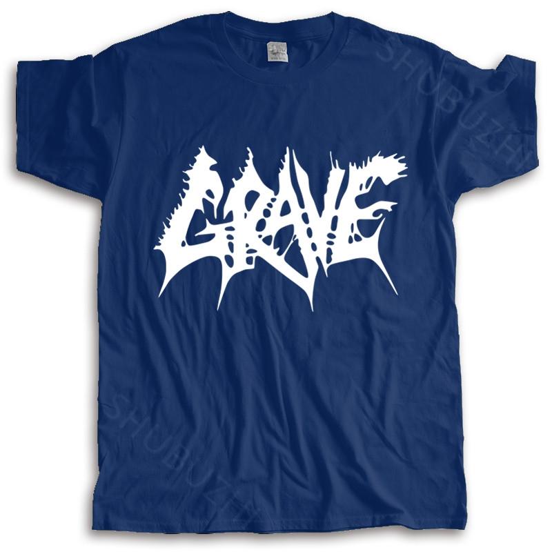 

new arrived men t-shirt summer New GRAVE Swedish Death Metal Band Logo many color tops fashion unisex tees S