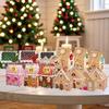 Christmas Treat Boxes 24 Pcs Christmas Gingerbread House Treat Boxes Kraft Paper Candy Box Mini Treat Box for Christmas Party