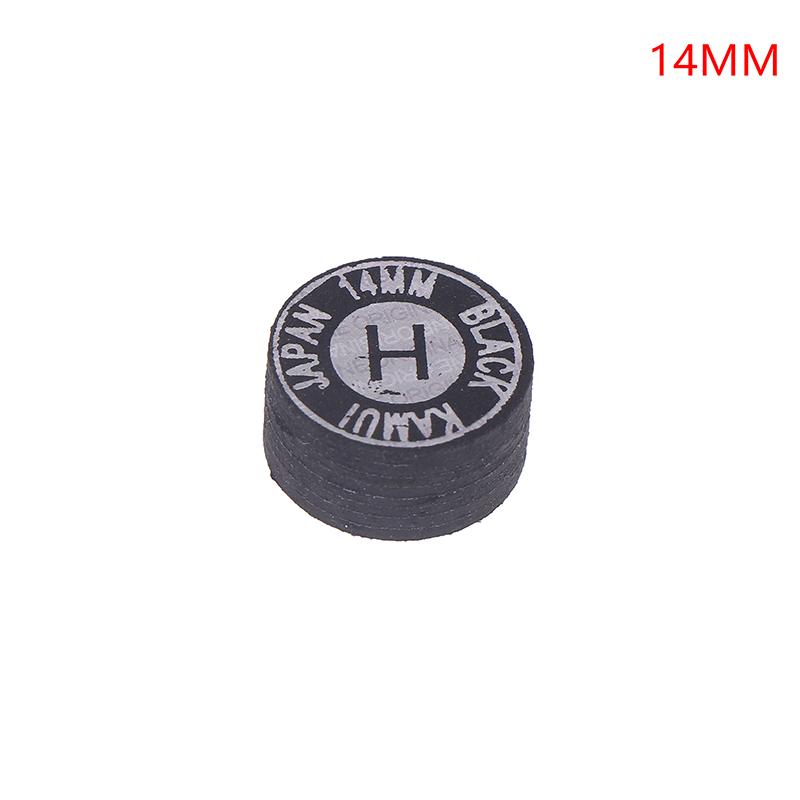 1 Pièce 14Mm Pointe de Queue Japonaise Qualité Billard Piscine Cuir Pointe de Queue Tête de Queue Neuf Boules Pointe de Queue Snooker Tête Dure Douce