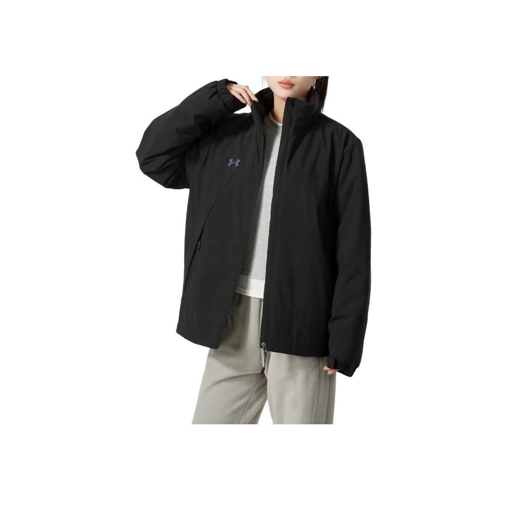 Under Armour Windproof Thick Outdoor Warm Cotton Jacket Unisex Jacket Black 24600901-001