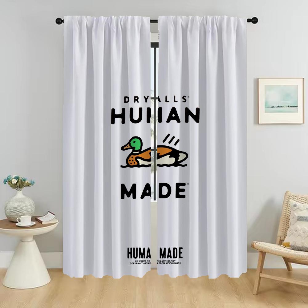 Blackout Curtain for Room 2 Panel H-human Mades Home Interior Curtains 2 Pieces Halloween Decoration Shades Partition Living