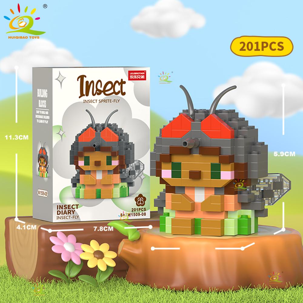 Mini Cute Insect Micro Building Blocks 3D Diamond Model BEE Snail Brick DIY City Construction Toy for Children Kid Gift