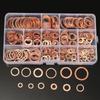 200/100Pcs Washer Copper Sealing Solid Gasket Washer Sump Plug Oil For Boat Crush Flat Seal Ring Tool