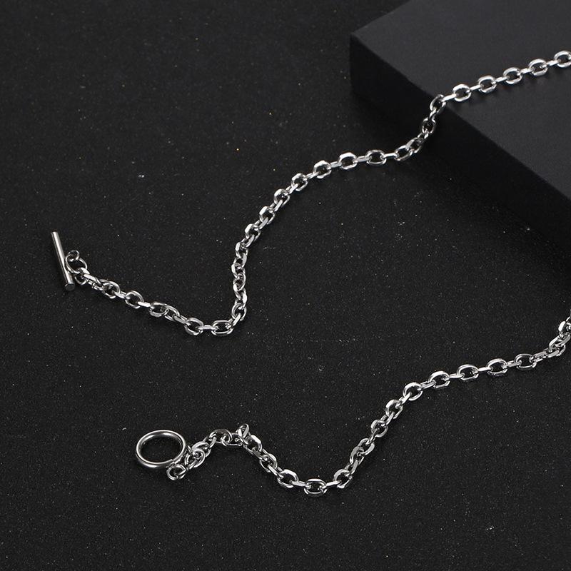 

Новое ожерелье из титановой стали с геометрическим кулоном, ожерелье, ожерелье