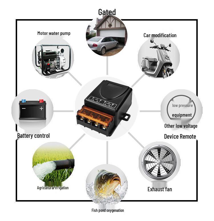 220V Wireless Remote Switch for Motor/Pump - No Wiring Needed