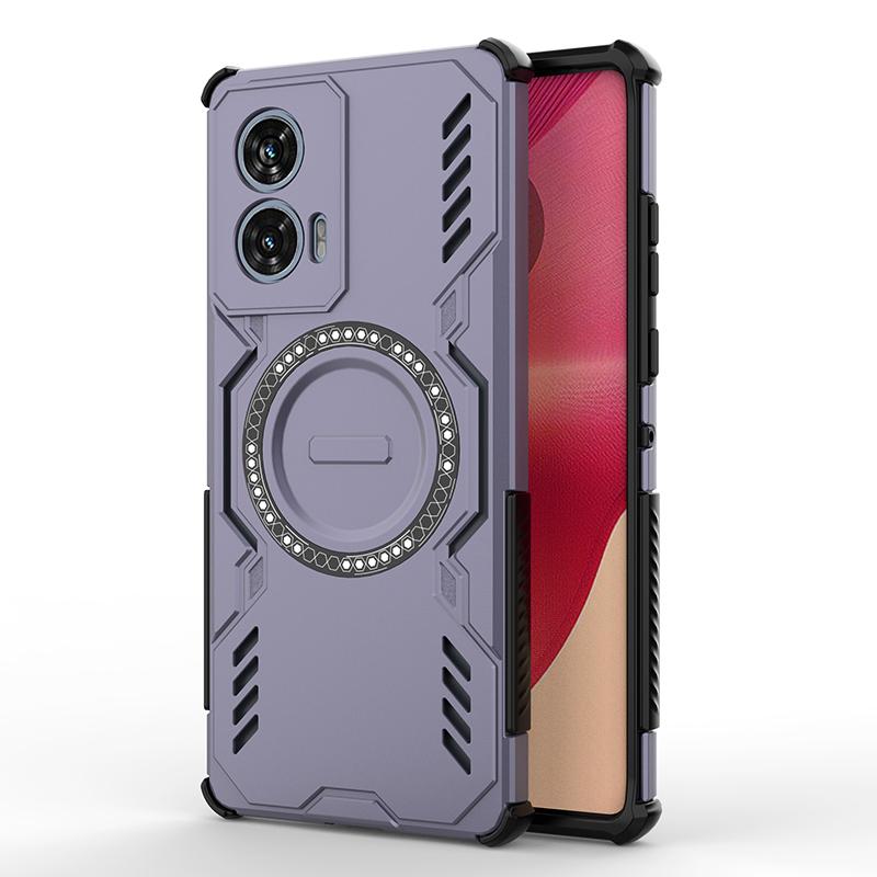 KEYSION Dutý kryt pro odvod tepla pro Motorola Edge 50 5G 50 Neo Magnetické chlazení Nárazuvzdorný kryt na telefon pro Edge 50 Fusion