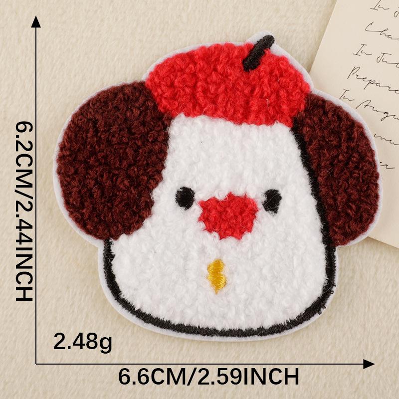 

Наклейки с вышивкой в виде мультяшных животных: Самоклеящиеся заплатки для одежды и аксессуаров