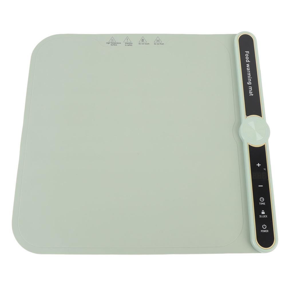 Warming Mat for Food 360W Full Surface Heat In 8s 9 Temperature Settings 6 Hours Time Child Lock Sil
