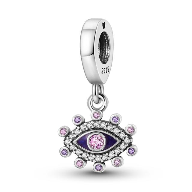 925 Sterling Silver Rainbow Sunflower Beads Animal Elephant Pendant Charms Fit Bracelet For Women