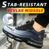 Rotating Button Work Safety Shoes For Men Boots Steel Toe Shoes Work Sneakers Indestructible Shoes Security Boots Male