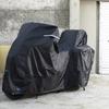 FENRIR 420D Czarny Motocyklowy Odporny na UV Gruby Pokrowiec Antykradzieżowy i na Nadwozie Motocykla z Pokrowcem Przeciwdeszczowym do Przechowywania Kompatybilny z Adventure Dual Sport i Trzy