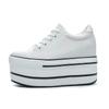 Fashion High Quality 2024 Platform Shoes Women Spring Autumn Women's Boots Fashion Canvas Shoes Breathable Women Super High Single Shoes