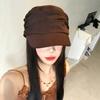 Spring Equestrian Hat Mountain Local Style Folded Linen Hat Women's Xia Xian Face Small Vintage Beret Versatile Sun Hat