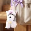 Schnauzer Dog Plush Toy Keychain Stuffed Animal Soft Pendant Cute Birthday Gifts for Bags and Backpacks