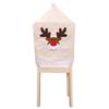Merry Christmas Decor Cartoon Cute Elk Chair Cover Navidad Christmas Home Decoration Chair Cover Household Dustproof Chair Cover