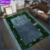 Outdoor Basketball Court Design Area Rug Sports Theme Floor Mat Non-Slip Carpet for Living Room Home Decoration Home Rugs