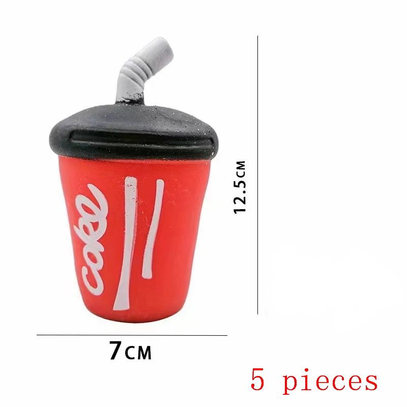 1/5Pcs Release Decompression Squeezing Simulation Coke Hamburgers Slow Rebound Toy Tpr Stress Relief Toys Birthday Gift