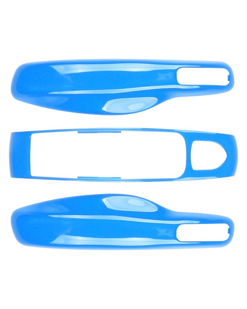 Key Fob Cover for Porsche Shark Blue Macan, Cayenne, 718, Cayman, Panamera, 911, Boxster,