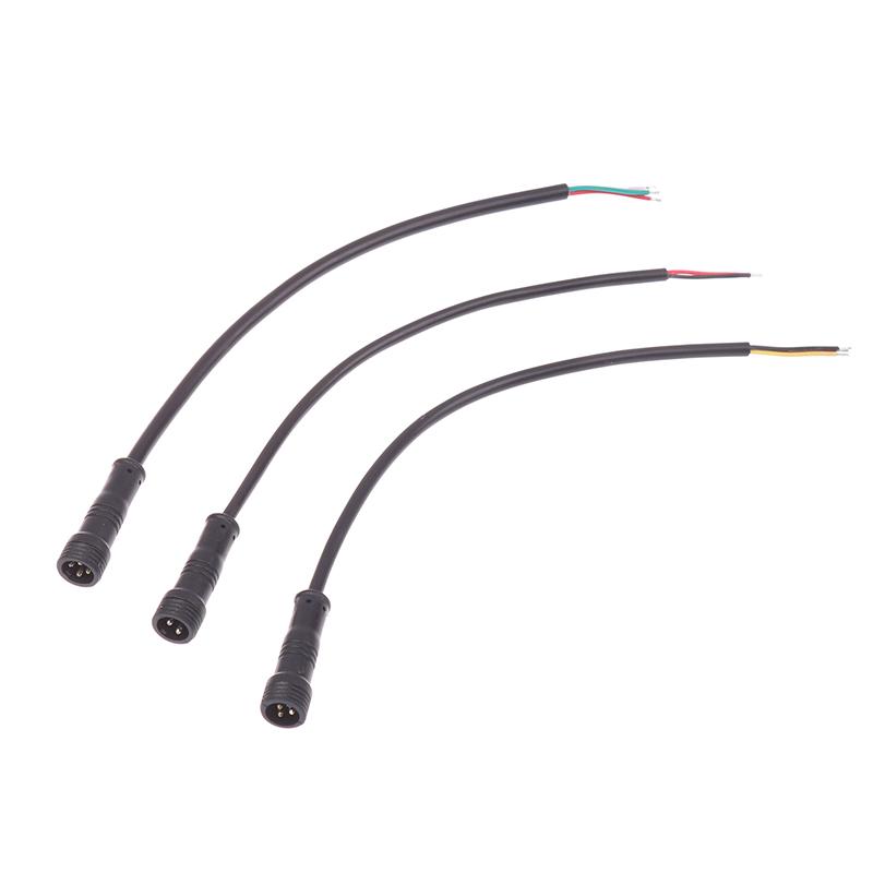 2Pin 3Pin 4Pin Male Cable Wire Plug Led Connector Jack Black Cable Wear Resistant Wire For Car Waterproof Socket Power Cord