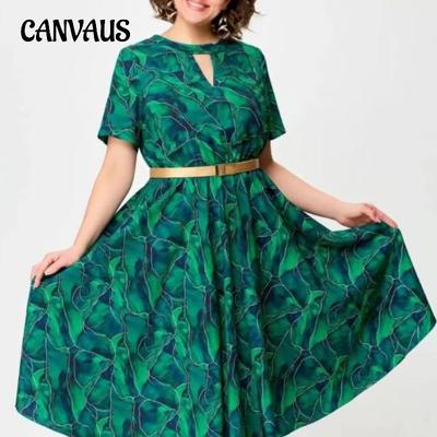 Women's Round Neck Short Sleeve Dress