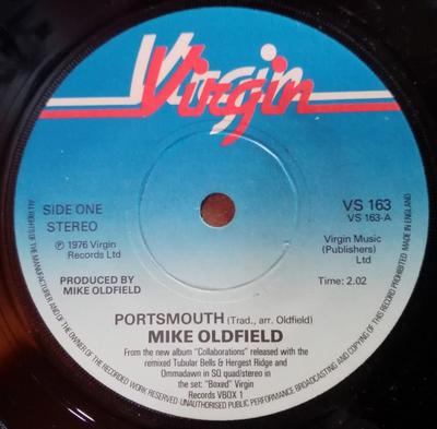 Disque 7 pouces MIKE OLDFIELD - Portsmouth VS163 Virgin 1976 UK Rock Occasion