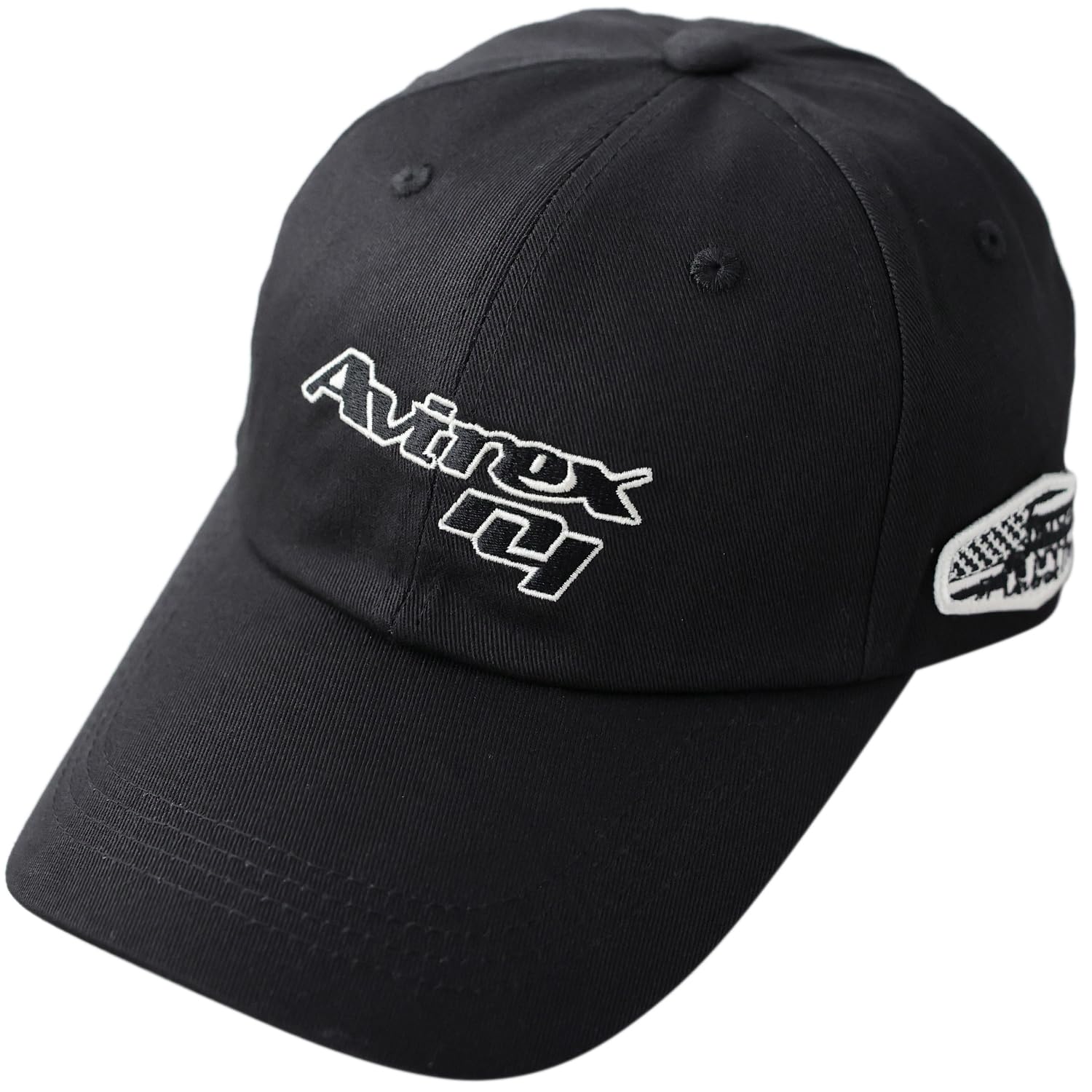 Avirex Military Varsity Logo Cotton Twill American Casual Summer Baseball Cap One Low-Profile Cap, Embroidered, Men s MA-1 (JP, Alphabet, Size, A-1
