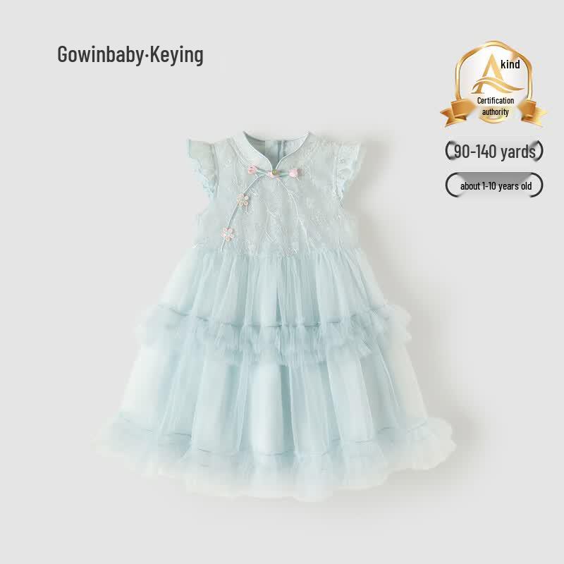 GOWINBABY Girls  Sweet Mesh Cake Summer Dress 90
