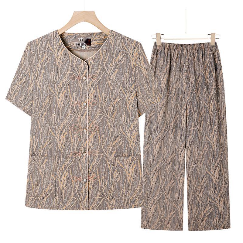 

Summer Style 2025: Grandma s Chic Top for Middle-Aged & Elderly Women 4XL [130-145 lbs]