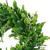 LSKYTOP 2 Pcs Boxwood Wreath with Artificial Wreath Green Leaves Door Wall Window Decoration,11Inch/PC