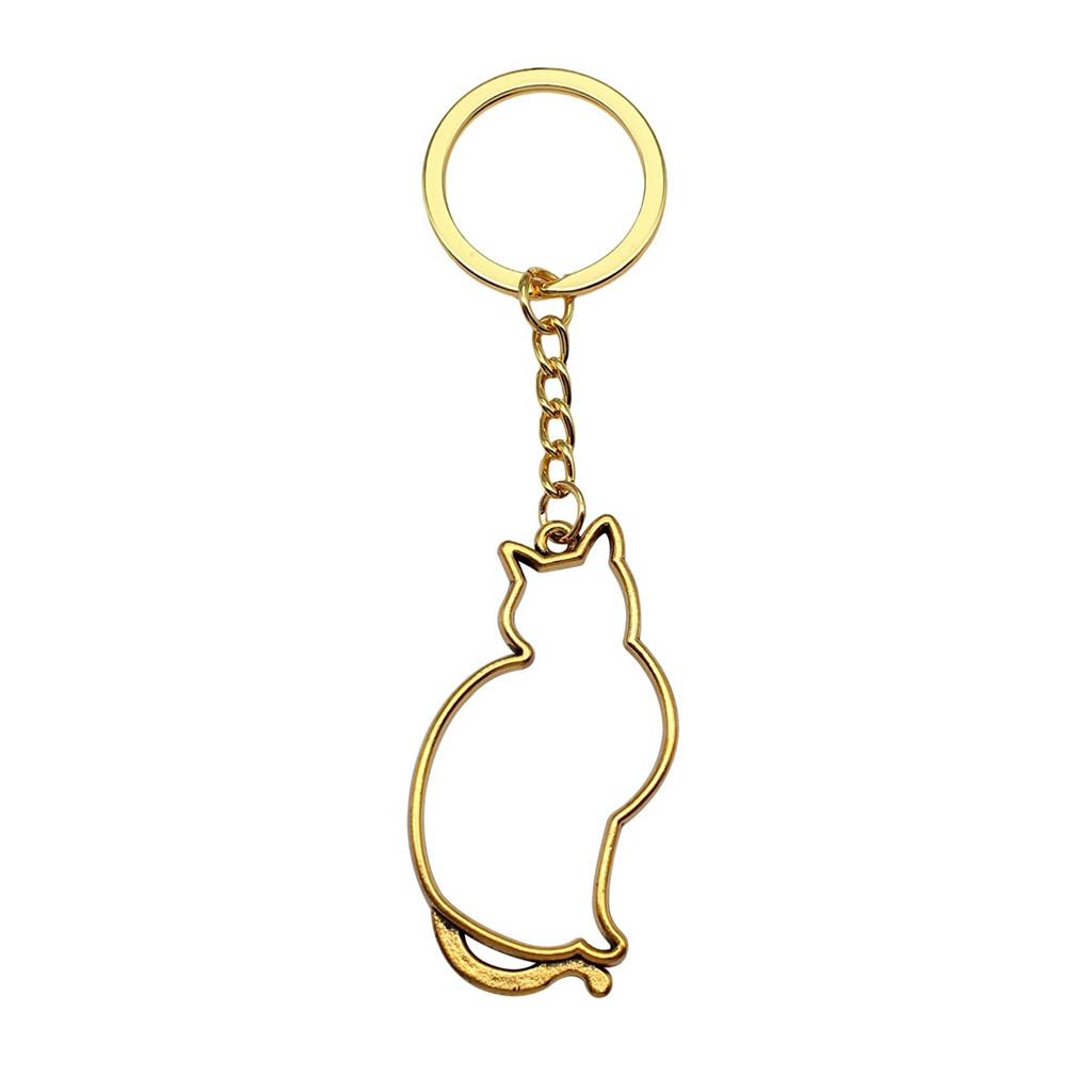 Cat Keychain Poultry Charm Pet Lover Key Holder 28mm Ring
