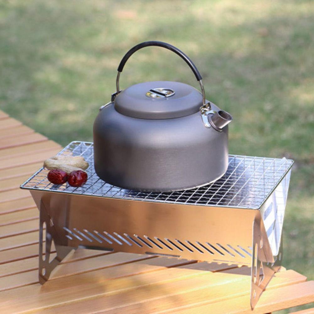 Portable BBQ Grill Rack Stainless Steel Barbecue Stove Compact Folding Barbecue Grill  Outdoor
