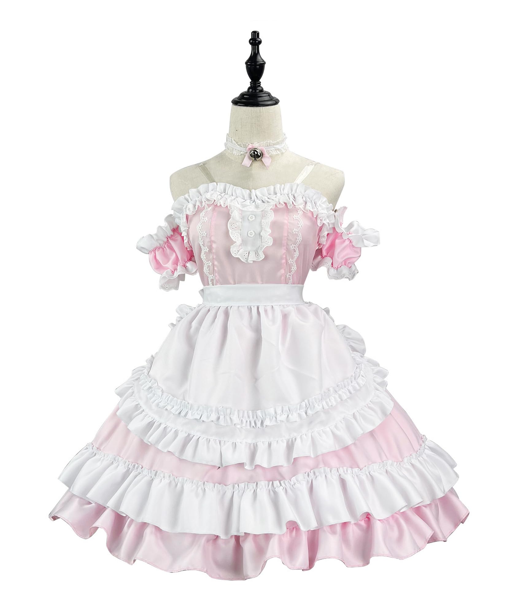 YZZYQQ Платье горничной в британском стиле, Готическая Лолита, Костюм на Хэллоуин, Милое, Наряд горничной Лолита, Моэ, Костюм на Хэллоуин, Косплей, Вечеринка, Взрослый, Кроссдресс