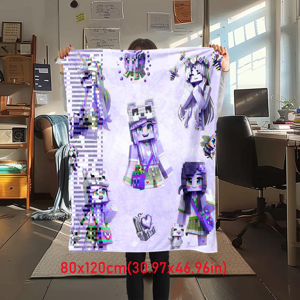 Classic Entertainment Sandbox Xbox Games Minecraft  blanket, home warming, four season bed decoration, sofa cover, flannel throwing blanket K2