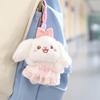 Yousheng Doll Pendant, Mini Size Portable Keychain Pendant, Soft Velvet Fabric Scarf Bunny Design Doll for Bags Keys Backpacks