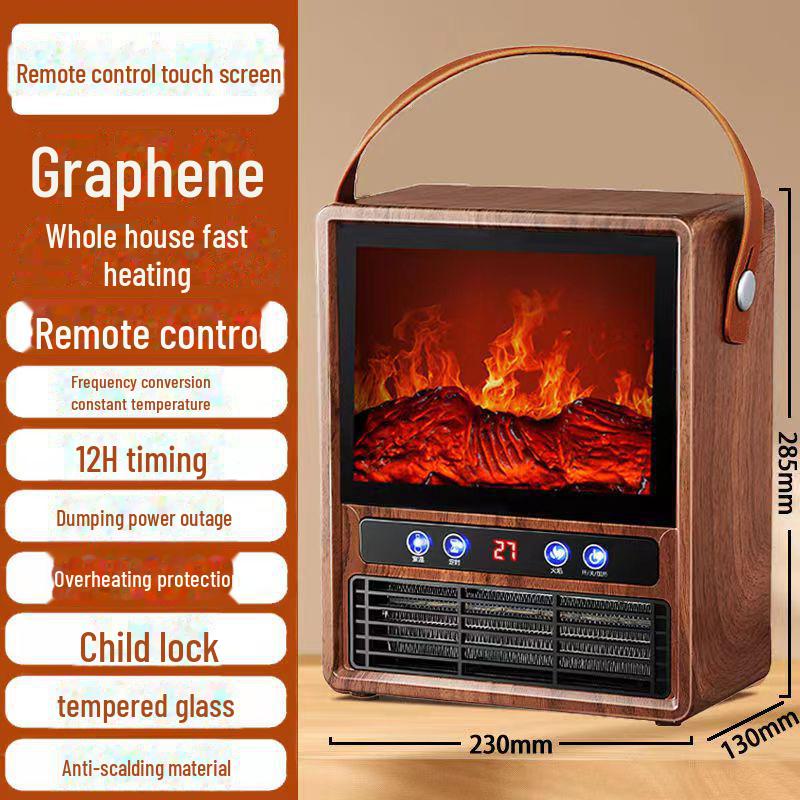 Camel Electric Flame Simulation Portable Desktop Heater