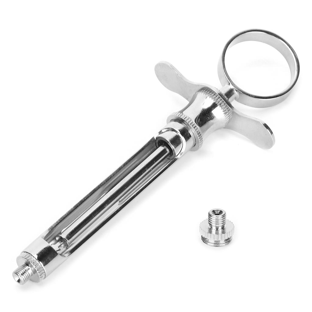 Dental Anesthetic Syringe SelfAspirating Stainless Steel Reusable Dental Syringe Accessory