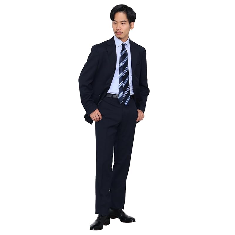 

[Beams Heart] suit basic solid 2 buttons men s NAVY XL