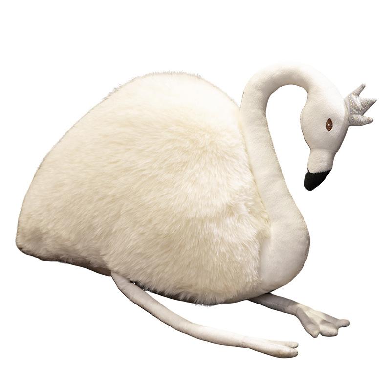 Cartoon White Swan Doll Plush Toy Little Swan Doll Girl Company Soothing Doll Birthday Gift
