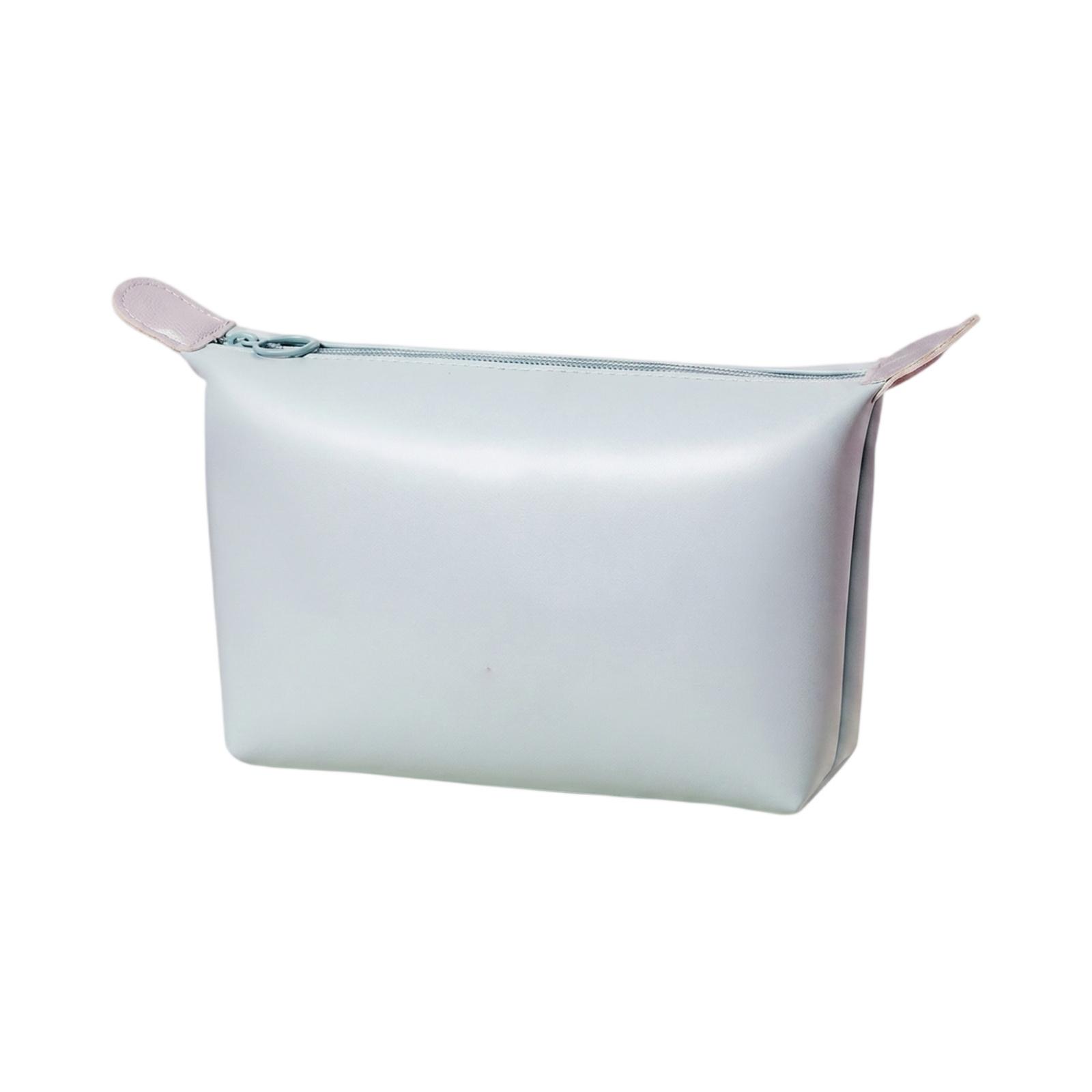

Waterproof Makeup Bag Portable Handheld Storage Pouch Lightweight Travel Cosmetic Organizer with Zipper Closure and Compact Design one size синий