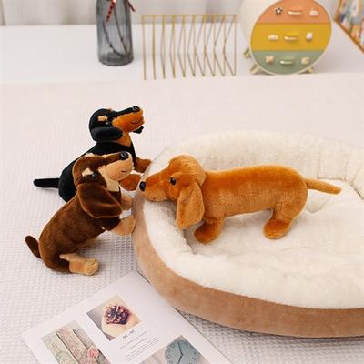 Niedliche Dackelpuppe Welpe Wurfkissen Puppe Kind Bett Schlafen Stoffpuppe Plüschtier Geburtstag