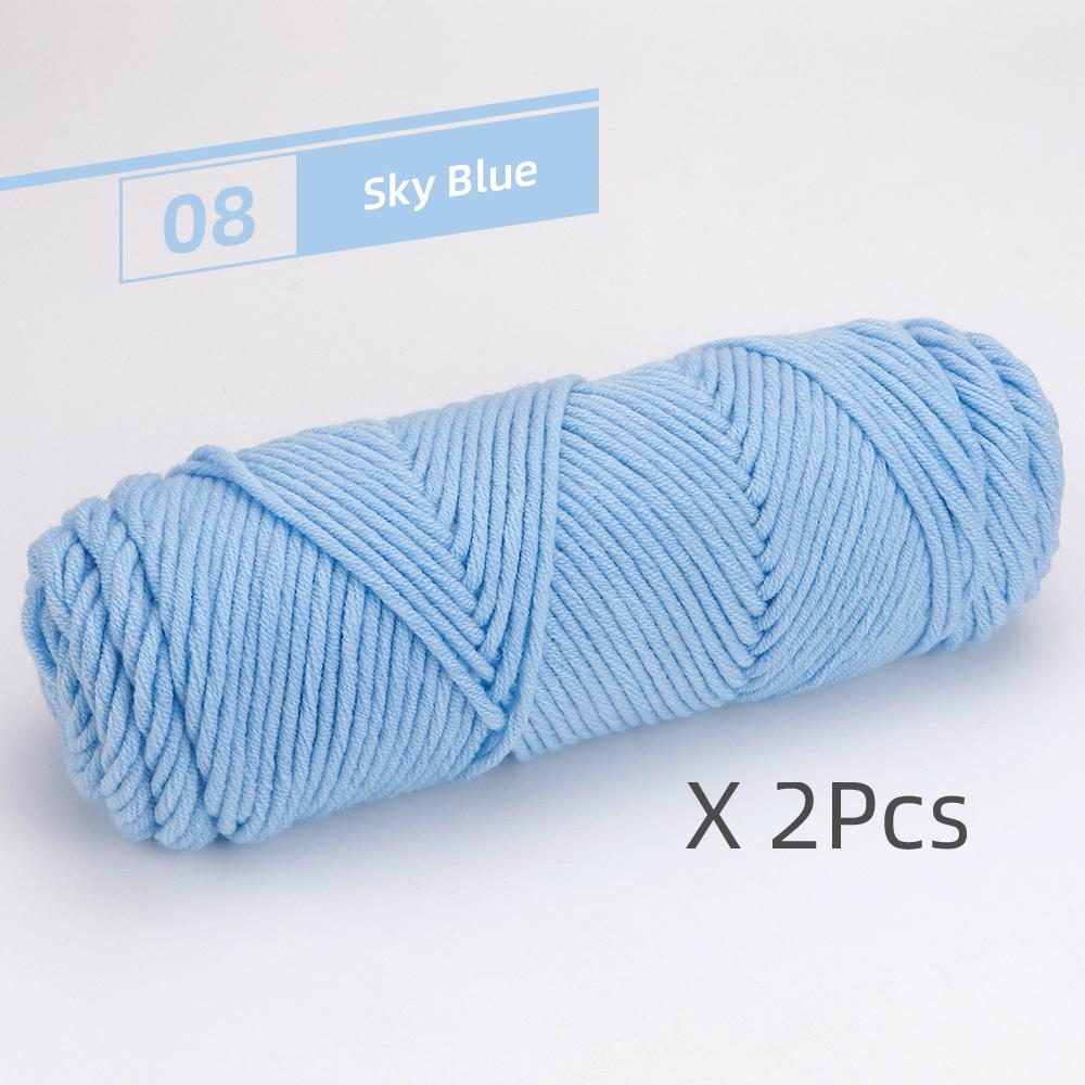 2pcs Soft Warm DIY Knitting Yarns for Hand Crocheting & Machine Knitting, Used for DIY Weaving Sweaters, Shoulder Shawl
