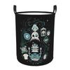 Haunted Mansion Stretching Dirty Laundry Baskets Foldable Large Waterproof Clothes Storage Basket For Home Children's